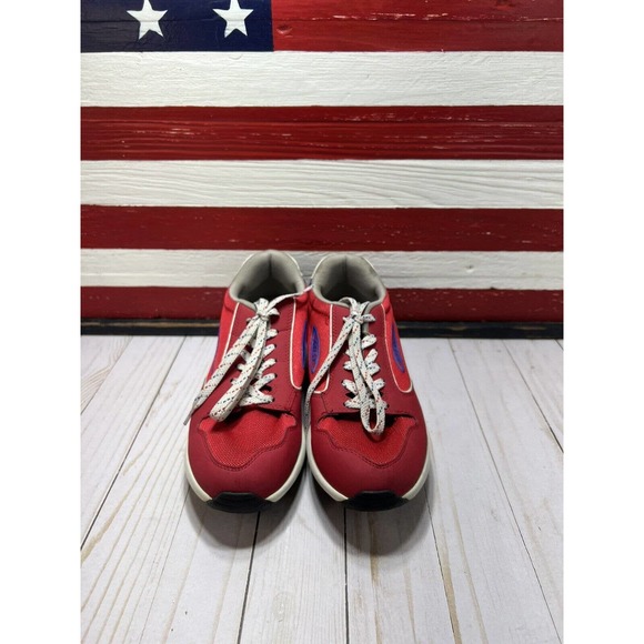 Rare MBT Women's 1997 Classic Retro Style Suede Size 9-9.5 Level 3 Rocker Red - Picture 2 of 13